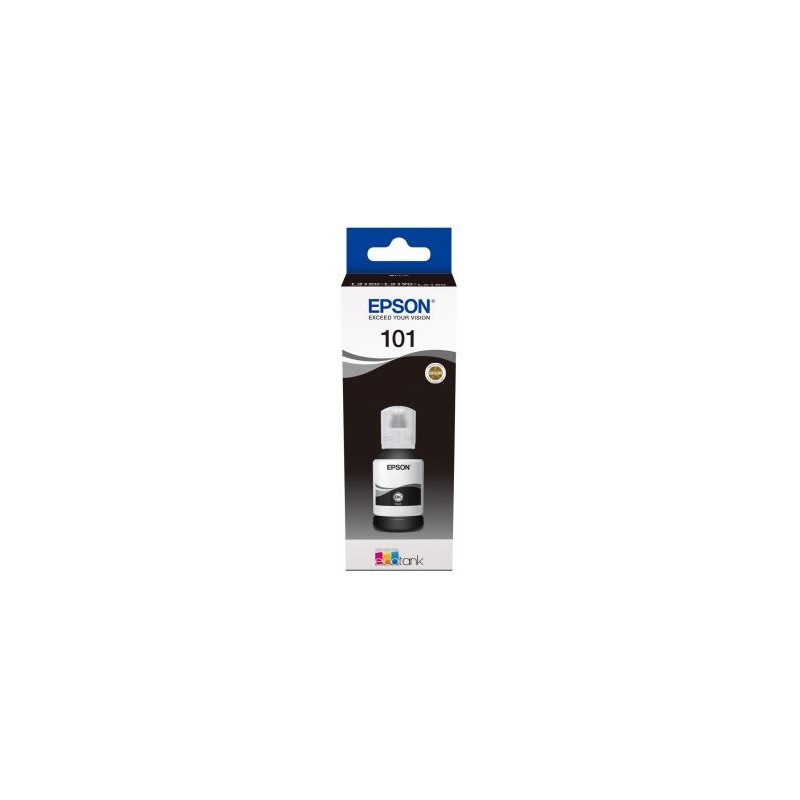 Epson 101 crna tinta u originalnoj kutiji s vidljivom oznakom C13T03V14A